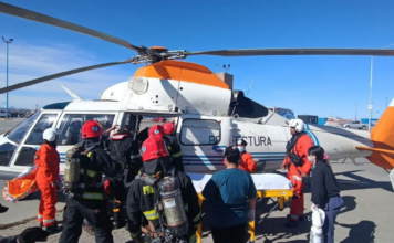 VIDEO – EMERGENCIA EN EL MAR: PREFECTURA AEROEVACUÓ A UN TRIPULANTE EN UN RIESGOSO OPERATIVO