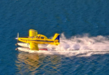 INCENDIO EN EL CERRO META: RESTRINGIERON LA NAVEGACIÓN EN EL LAGO GUTIÉRREZ