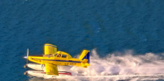 INCENDIO EN EL CERRO META: RESTRINGIERON LA NAVEGACIÓN EN EL LAGO GUTIÉRREZ