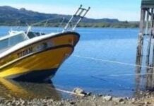 SE HUNDIÓ UNA LANCHA EN EL PARQUE NACIONAL LOS ALERCES