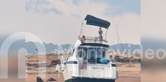 POR EL TEMPORAL, UN BARCO ENCALLÓ EN LA ISLA GORRITI Y SUS PASAJEROS FUERON EVACUADOS