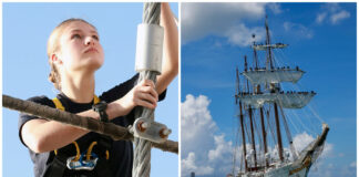 ARRIBÓ AL PUERTO DE MONTEVIDEO EL BUQUE SEBASTIÁN ELCANO CON LA PRINCESA LEONOR ABORDO