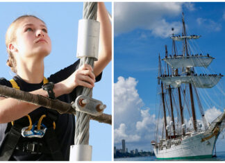ARRIBÓ AL PUERTO DE MONTEVIDEO EL BUQUE SEBASTIÁN ELCANO CON LA PRINCESA LEONOR ABORDO