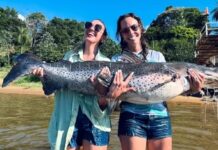 UN GESTO DE NOBLEZA: DOS MUJERES PESCAN Y DEVUELVEN UN SURUBÍ DE 55 KILOGRAMOS AL RÍO PARANÁ