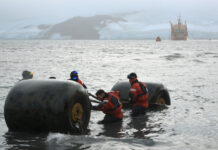 ÚLTIMA ESCALA DEL ROMPEHIELOS ARA “ALMIRANTE IRIZAR” EN LA ANTÁRTIDA