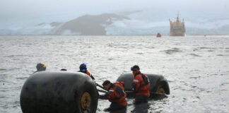 ÚLTIMA ESCALA DEL ROMPEHIELOS ARA “ALMIRANTE IRIZAR” EN LA ANTÁRTIDA