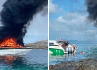 EXPLOSIÓN DE UNA LANCHA TURÍSTICA CON 36 PERSONAS A BORDO DEJÓ 6 HERIDOS EN TAILANDIA