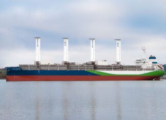 LAS VELAS DE SUCCIÓN MÁS GRANDES DEL MUNDO INSTALADAS EN UN BUQUE TRANSPORTADOR DE JUGOS