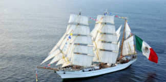 829.000 MILLAS NÁUTICAS Y 63 PAÍSES: LOS DATOS DEL CUAUHTÉMOC, EL VELERO QUE CHOCÓ AYER CON EL PUENTE DE BROOKLYN