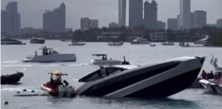 SE HUNDE EN MIAMI UN YATE LAMBORGHINI VALORADO EN MÁS DE 4 MILLONES DE DÓLARES