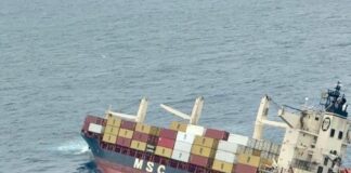 EL PORTACONTENEDORES MSC ELSA 3 SE HUNDE FRENTE A LA COSTA DE INDIA Y SUS 24 TRIPULANTES SON RESCATADOS