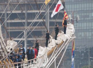LA FRAGATA ARA “LIBERTAD” ZARPÓ RUMBO A UN NUEVO VIAJE DE INSTRUCCIÓN