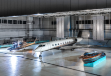 FERRETTI Y FLEXJET PRESENTAN EL INTERIOR DEL AVIÓN Y HELICÓPTERO RIVA VOLARE