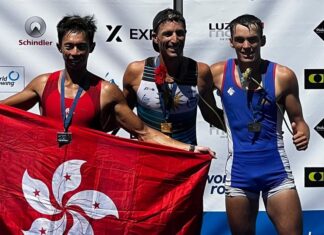 EL URUGUAYO FELIPE KLUVER OBTUVO UNA NUEVA MEDALLA DE ORO EN LA COPA DEL MUNDO DE REMO EN SUIZA