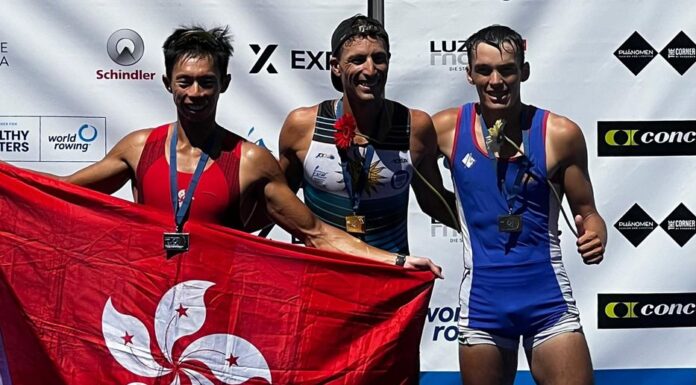 EL URUGUAYO FELIPE KLUVER OBTUVO UNA NUEVA MEDALLA DE ORO EN LA COPA DEL MUNDO DE REMO EN SUIZA