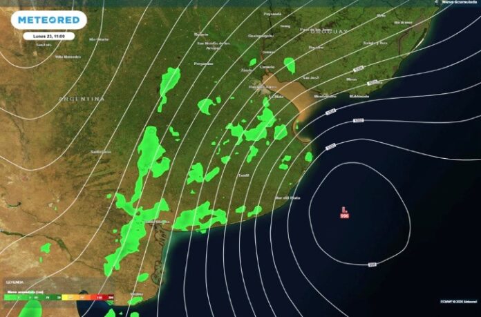Distinto grado de probabilidad de nieve en las próximas horas sobre el territorio bonaerense... ¿qué pasará en el AMBA?