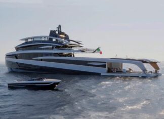 EL NUEVO CONCEPTO DE SUPERYATE DA LA SENSACIÓN DE UNA NAVE ESPACIAL EN EL MAR