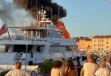 EL YATE QUE SE INCENDIÓ EN SAINT-TROPEZ ERA DE JOSÉ LUIS MANZANO