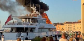 EL YATE QUE SE INCENDIÓ EN SAINT-TROPEZ ERA DE JOSÉ LUIS MANZANO