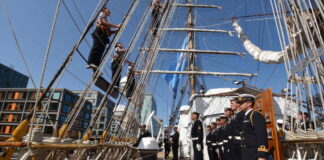 ÁMSTERDAM RECIBIÓ A LA FRAGATA ARA “LIBERTAD”