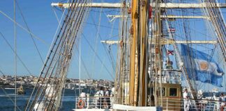 LA FRAGATA ARA “LIBERTAD” ZARPÓ DEL PEURTO DE LISBOA