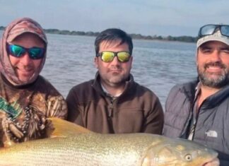 IMPACTANTE DORADO DE 1,10 METROS FUE CAPTURADO Y DEVUELTO AL PARNÁ EN ESQUINA