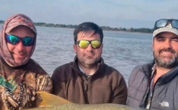 IMPACTANTE DORADO DE 1,10 METROS FUE CAPTURADO Y DEVUELTO AL PARNÁ EN ESQUINA