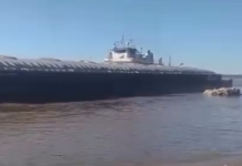 CONVOY DE BARCAZAS SE ACCIDENTA EN EL SECTOR TRES CRUCES DEL RÍO PARANÁ