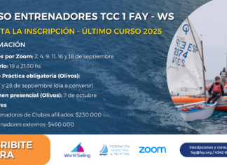 NUEVO CURSO DE CERTIFICACIÓN NIVEL 1 PARA INSTRUCTORES DE VELA | SEPTIEMBRE Y OCTUBRE