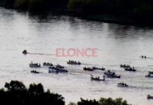 EMOTIVA PROCESIÓN NÁUTICA CONVOCÓ A CIENTOS DE FIELES EN BAJADA GRANDE