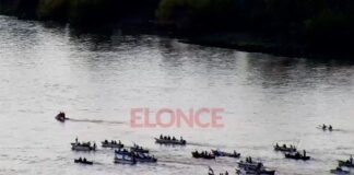 EMOTIVA PROCESIÓN NÁUTICA CONVOCÓ A CIENTOS DE FIELES EN BAJADA GRANDE