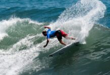 FRANCO RADZIUNAS, EL ÚNICO ARGENTINO QUE SIGUE EN CARRERA EN EL MUNDIAL ISA DE SURF