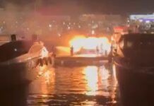 UN VIDEO MUESTRA LA ESPECTACULAR EXPLOSIÓN DE UN YATE EN MARINA IBIZA QUE ACABÓ HUNDIDO