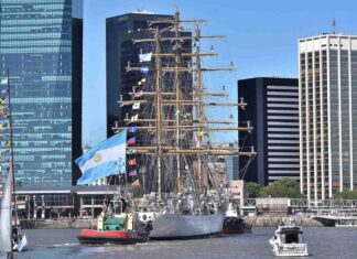 FINALIZÓ EL 53º VIAJE DE INSTRUCCIÓN DE LA FRAGATA ARA “LIBERTAD”