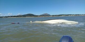 SE HUNDIÓ UNA EMBARCACIÓN EN PIRÍAPOLIS Y SUS TRIPULANTES FUERON RESCATADOS ILESOS