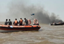 DRAMÁTICO INCENDIO EN EL CANAL EMILIO MITRE: DOS PERSONAS RESCATADAS