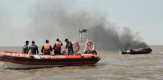 DRAMÁTICO INCENDIO EN EL CANAL EMILIO MITRE: DOS PERSONAS RESCATADAS