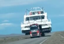 UN CATAMARÁN EN LA RUTA 40: ASOMBRO Y VIRALIZACIÓN EN LA PATAGONIA