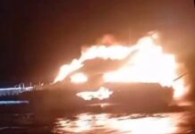 UNA EMBARCACIÓN DE ALQUILER SE INCENDIÓ EN LA MADRUGADA EN EL RÍO LUJÁN, A POCOS METROS DEL PUERTO DE FRUTOS