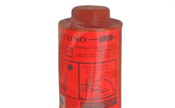 BENGALA DE HUMO ARANANJADO