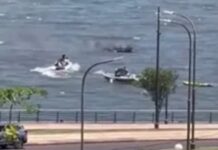 POSADAS – SE INCENDIÓ UNA LANCHA EN LA BAHÍA EL BRETE Y NO HUBO HERIDOS (VIDEO)