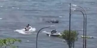 POSADAS – SE INCENDIÓ UNA LANCHA EN LA BAHÍA EL BRETE Y NO HUBO HERIDOS (VIDEO)