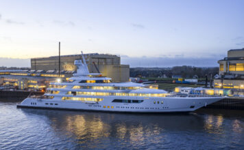 LÜRSSEN PRESENTA BOARDWALK, SU NUEVO SUPERYATE DE 117 METROS