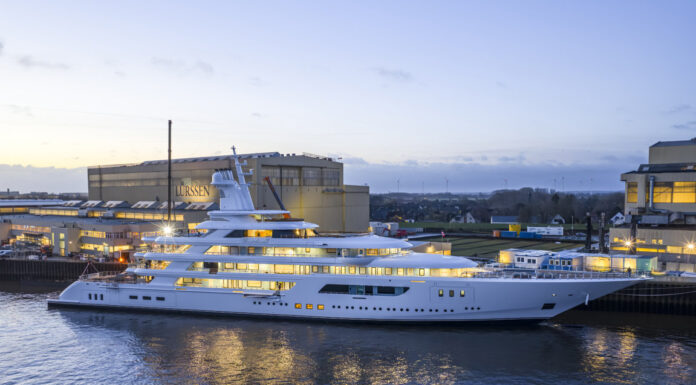 LÜRSSEN PRESENTA BOARDWALK, SU NUEVO SUPERYATE DE 117 METROS