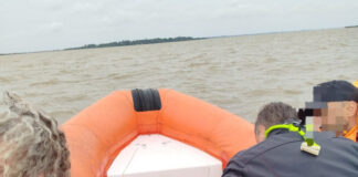 ISLA MARTÍN GARCÍA: PREFECTURA RESCATÓ A CUATRO TRIPULANTES QUE CAYERON AL AGUA