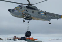 EL ROMPEHIELOS ARA “ALMIRANTE IRIZAR” COMPLETÓ LAS OPERACIONES EN LA BASE ANTÁRTICA CONJUNTA MARAMBIO
