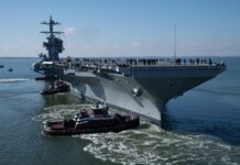 EL USS JOHN F. KENNEDY COMPLETA SUS PRIMERAS PRUEBAS DE MAR Y AVANZA HACIA SU ENTREGA A LA ARMADA DE EE. UU.