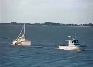 ASISTENCIA DE PREFECTURA A EMBARCACIÓN ARGENTINA A LA DERIVA FRENTE A COLONIA