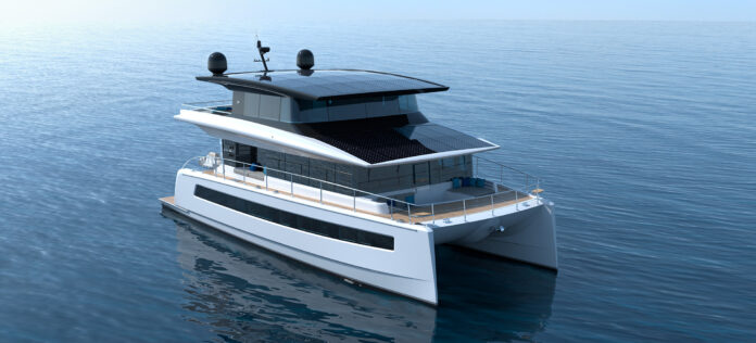 El catamarán SY62 3-Deck Open de Silent Yachts