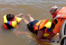 VUELCO DE LANCHA EN EL RÍO URUGUAY: CUATRO PERSONAS FUERON RESCATADAS POR PREFECTURA